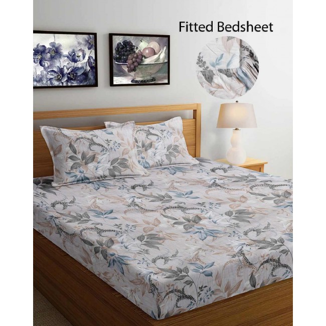 Sale Active Cotton Feel Glace Cotton Printed King Size Double Bed Bedsheet with 2 Pillow Cover Sale Active Cotton Feel Glace Cotton Printed King Size Double Bed Bedsheet with 2 Pillow Cover